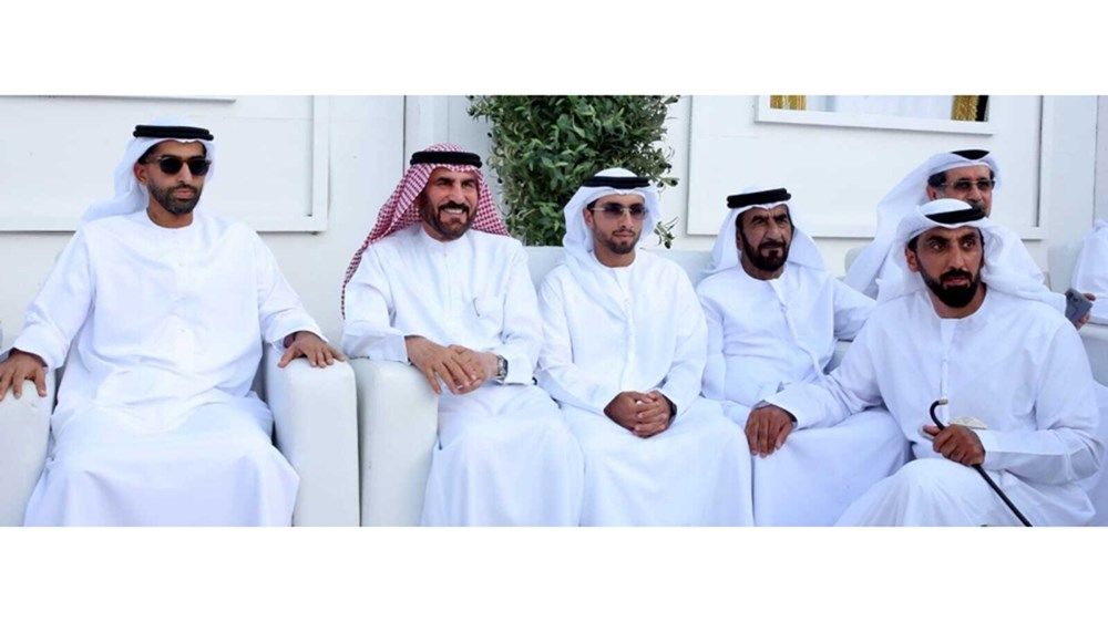 طالب بن صقر وأحمد بن صقر والشيوخ يحضرون أفراح الشحوح برأس الخيمة