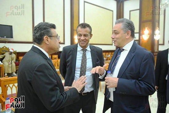وزير الخارجية ودبلوماسيون وحسام زكي يقدمون العزاء لأسرة السفير حازم فهمى.. صور