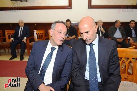 وزير الخارجية ودبلوماسيون وحسام زكي يقدمون العزاء لأسرة السفير حازم فهمى.. صور
