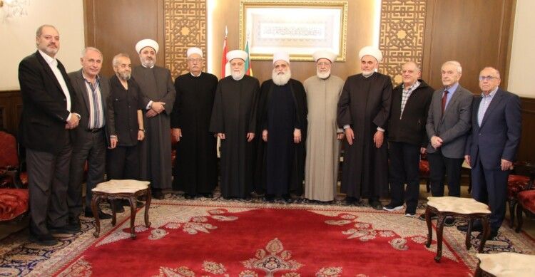 شيخ العقل عرض لواقع الطائفة الدرزية مع بلاسخارت وبعثة جامعة الدول العربية في لبنان