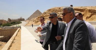 محافظ الجيزة يوجه بسرعة الانتهاء من أعمال تطوير المتحف المصرى الكبير