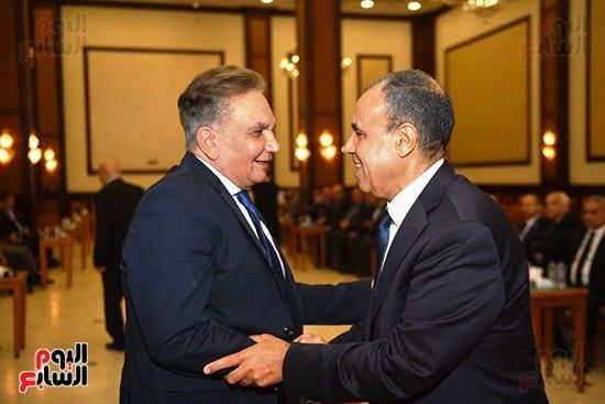 وزير الخارجية ودبلوماسيون وحسام زكي يقدمون العزاء لأسرة السفير حازم فهمى.. صور