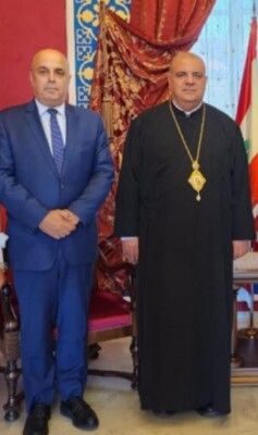 أبو فيصل أطلع المطران إبراهيم على أوضاع الجالية اللبنانية في كندا وتعزيز الروابط مع الزحليين في الانتشار
