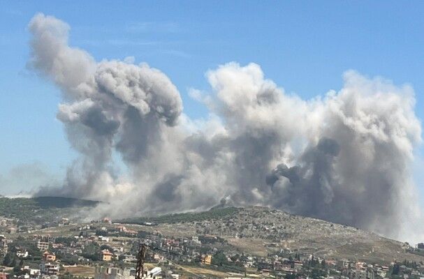 الجيش الإسرائيلي شن سلسلة غارات على التلال والمرتفعات الحرجية في كفرتبنيت والنبطية الفوقا