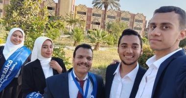 طلاب جامعة حلوان التكنولوجية الدولية يشاركون فى فعاليات الملتقى الحوارى لبناء الوعى