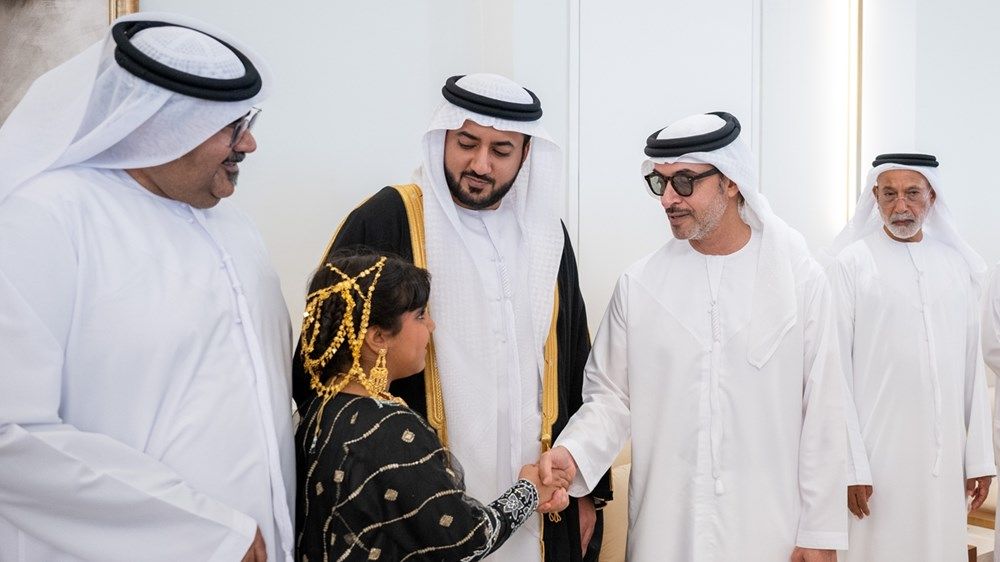 هزاع بن زايد يحضر حفل استقبال بمناسبة زفاف سعيد راشد سعيد النعيمي
