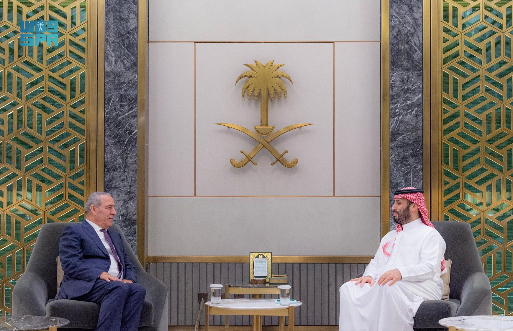 السعودية | ولي العهد يستقبل نائب رئيس دولة فلسطين