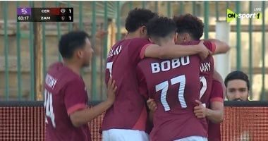 إسلام عيسى يسجل هدف التعادل لـ سيراميكا أمام الزمالك (1-1)