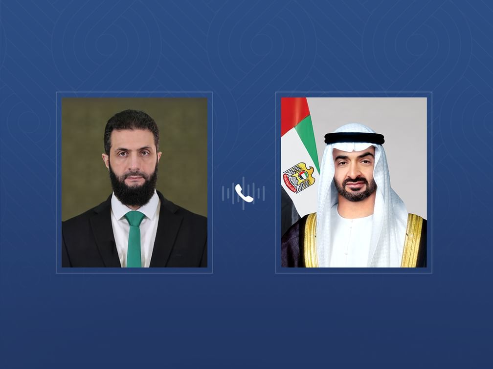 الامارات | رئيس الدولة يتلقى اتصالا هاتفياً من الرئيس السوري