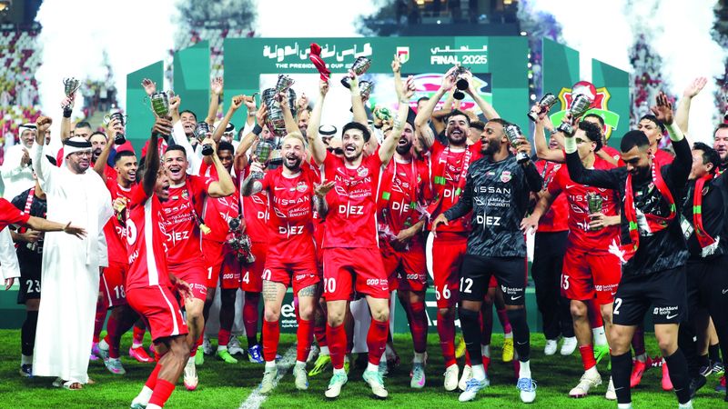 الامارات | شباب الأهلي يوثق التاريخ.. «ملك الكأس» والأكثر تتويجاً في الاحتراف