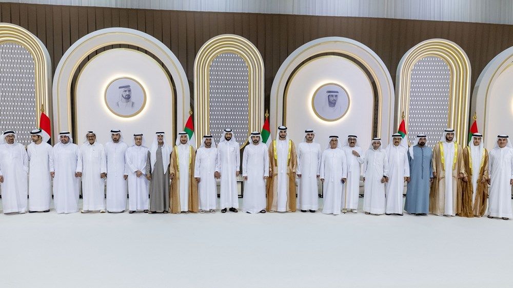 حمدان ومكتوم بن محمد يحضران أفراح آل مكتوم