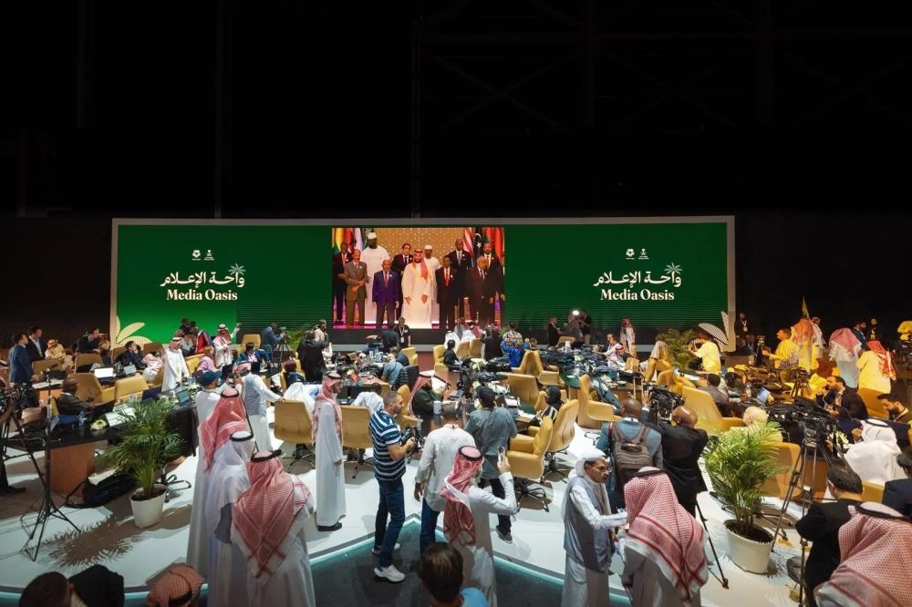 إشادة بدور "واحة الإعلام" التغطية العالمية لزيارة الرئيس ترامب