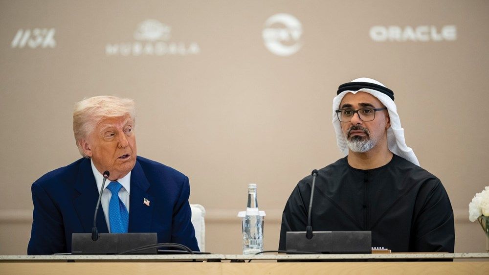 ولي عهد أبوظبي والرئيس الأميركي يشهدان حوار الأعمال الإماراتي الأميركي