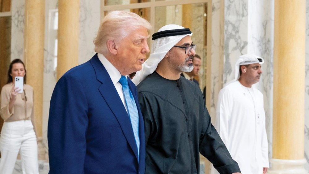 ولي عهد أبوظبي والرئيس الأميركي يشهدان حوار الأعمال الإماراتي الأميركي