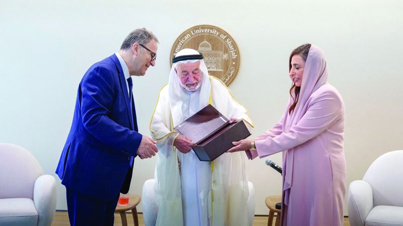 الامارات | سلطان القاسمي يشهد توقيع مذكرة تفاهم بين «أميركيتَي» الشارقة والقاهرة