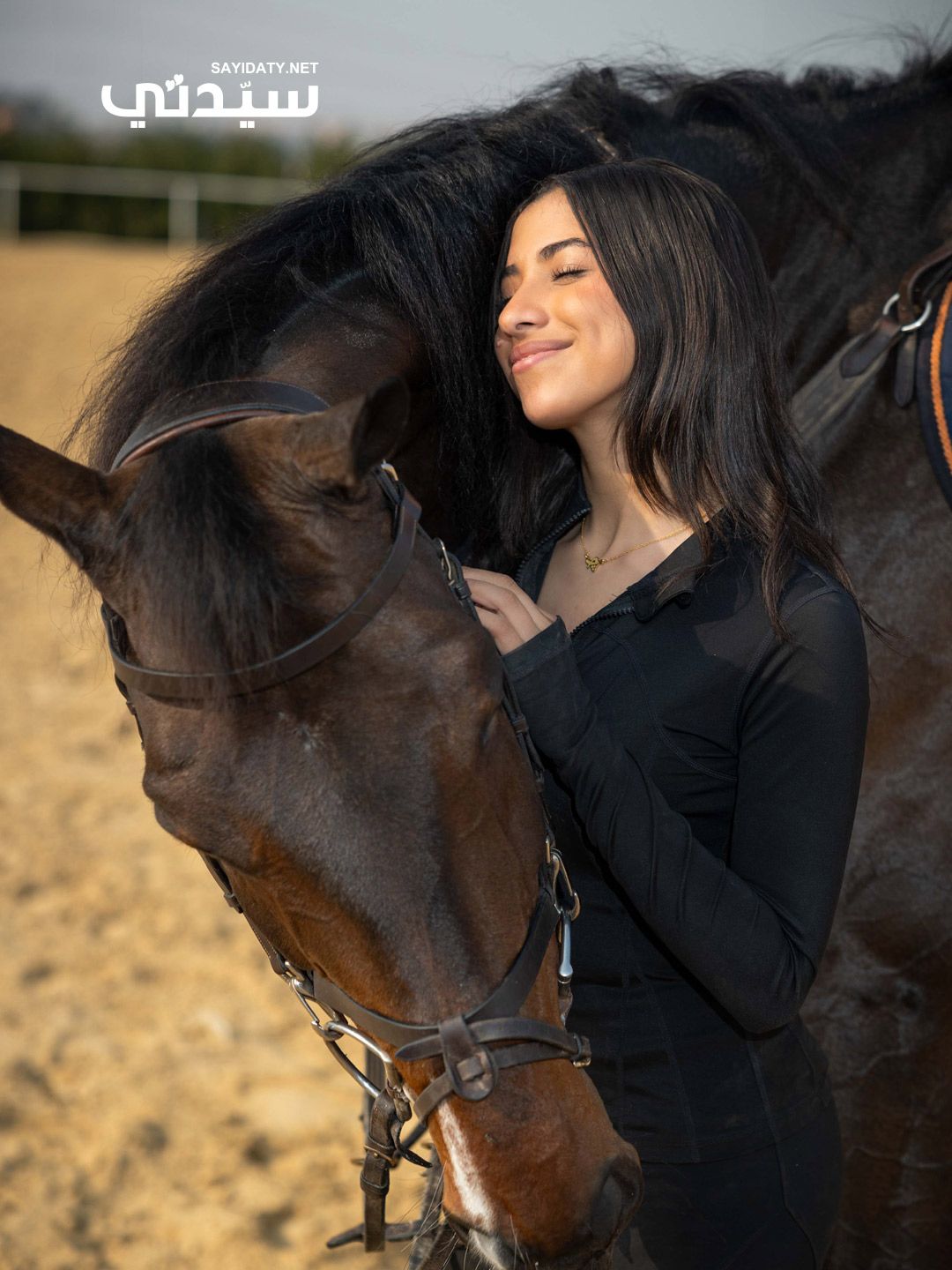 الممثلة المصرية وعاشقة الفروسية جيسيكا حسام الدين: الخيل علمني القوة وأهداني الحرية