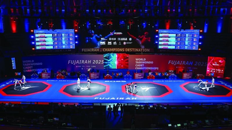 الامارات | الفجيرة تحطم الرقم القياسي لعدد المشاركين في بطولة العالم للتايكواندو