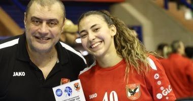 فرح الروبي أفضل لاعبة في مباراة الأهلي وأول أغسطس لكرة اليد