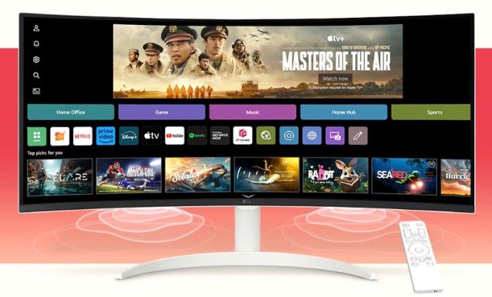تكنولوجيا: LG تطلق شاشة منحنية 34 بوصة بنسبة 21:9 تعمل بنظام webOS لتشغيل الوسائط وOffice 365 بدون حاسب