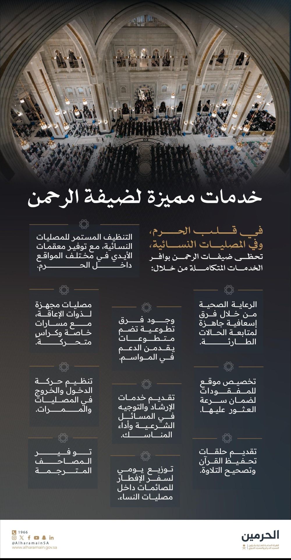 بخدمات متكاملة.. تخصيص مصليات  للنساء في قلب المسجد الحرام