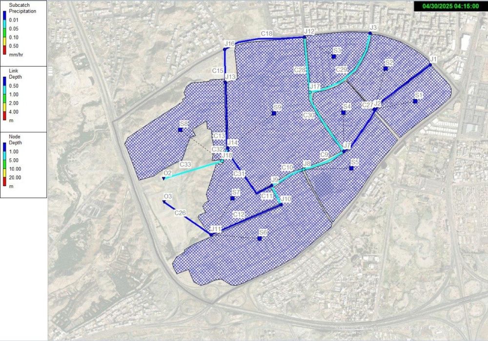 نماذج "SWMM" و"GIS" لدراسة مخاطر الفيضانات في مكة المكرمة