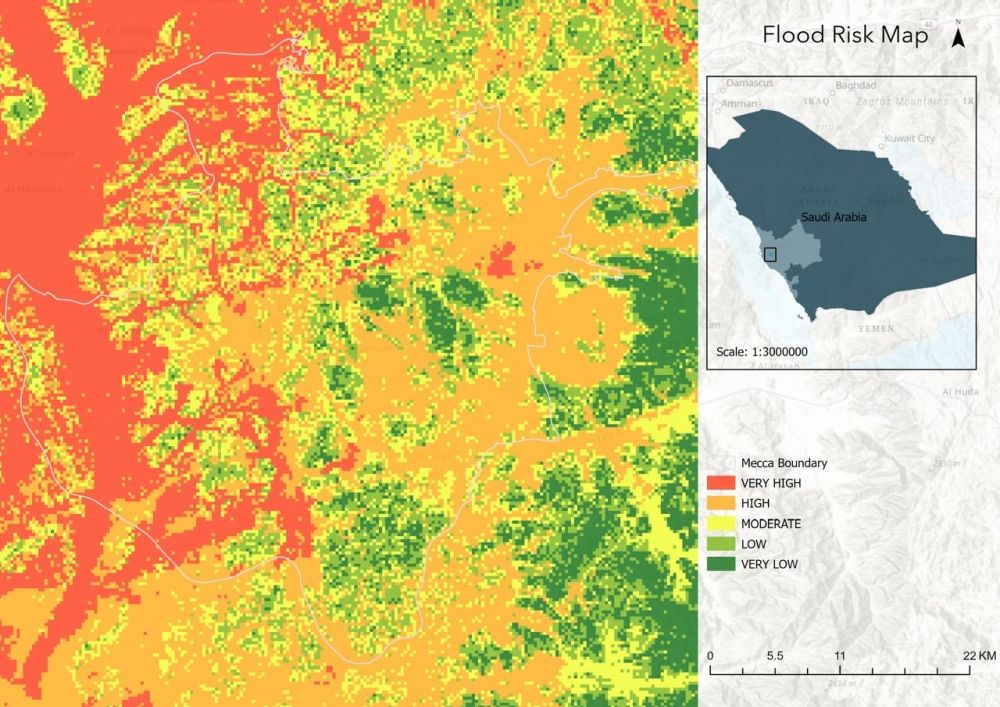 نماذج "SWMM" و"GIS" لدراسة مخاطر الفيضانات في مكة المكرمة