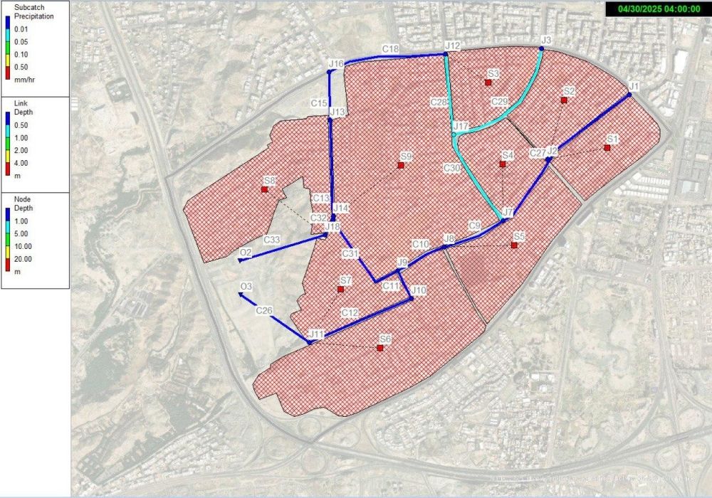 نماذج "SWMM" و"GIS" لدراسة مخاطر الفيضانات في مكة المكرمة