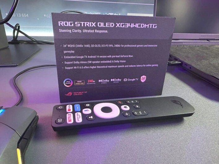 تكنولوجيا: Asus ROG Strix XG34WCDMTG: شاشة ألعاب OLED متطورة بتردد 240 هرتز تظهر في معرض #Computex2025