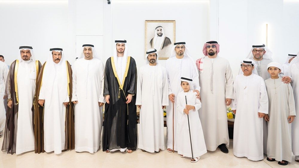 سعود بن صقر وراشد المعلا وسيف بن زايد والشيوخ يحضرون أفراح الجابر والسويدي