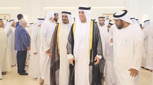 سعود بن صقر وراشد المعلا وسيف بن زايد والشيوخ يحضرون أفراح الجابر والسويدي