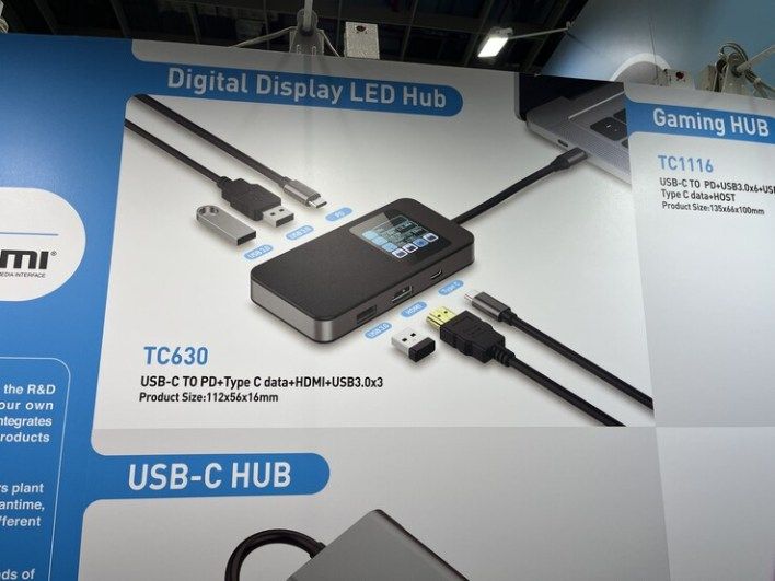 تكنولوجيا: إطلاق محور USB ذكي بشاشة تكشف دقة العرض وإصدار USB للأجهزة المتصلة #Computex2025