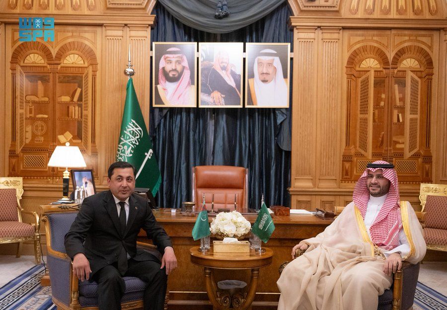 السعودية | سمو الأمير تركي بن محمد بن فهد يستقبل نائب رئيس مجلس الوزراء في تركمانستان