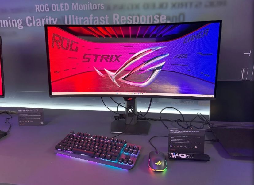 تكنولوجيا: Asus ROG Strix XG34WCDMTG: شاشة ألعاب OLED متطورة بتردد 240 هرتز تظهر في معرض #Computex2025
