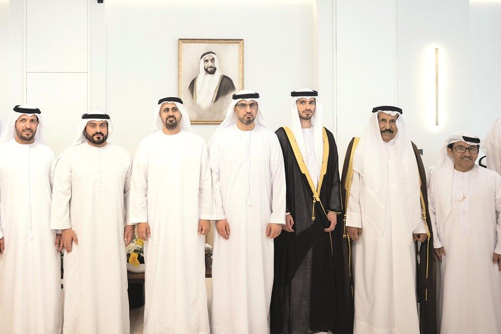 سعود بن صقر وراشد المعلا وسيف بن زايد والشيوخ يحضرون أفراح الجابر والسويدي
