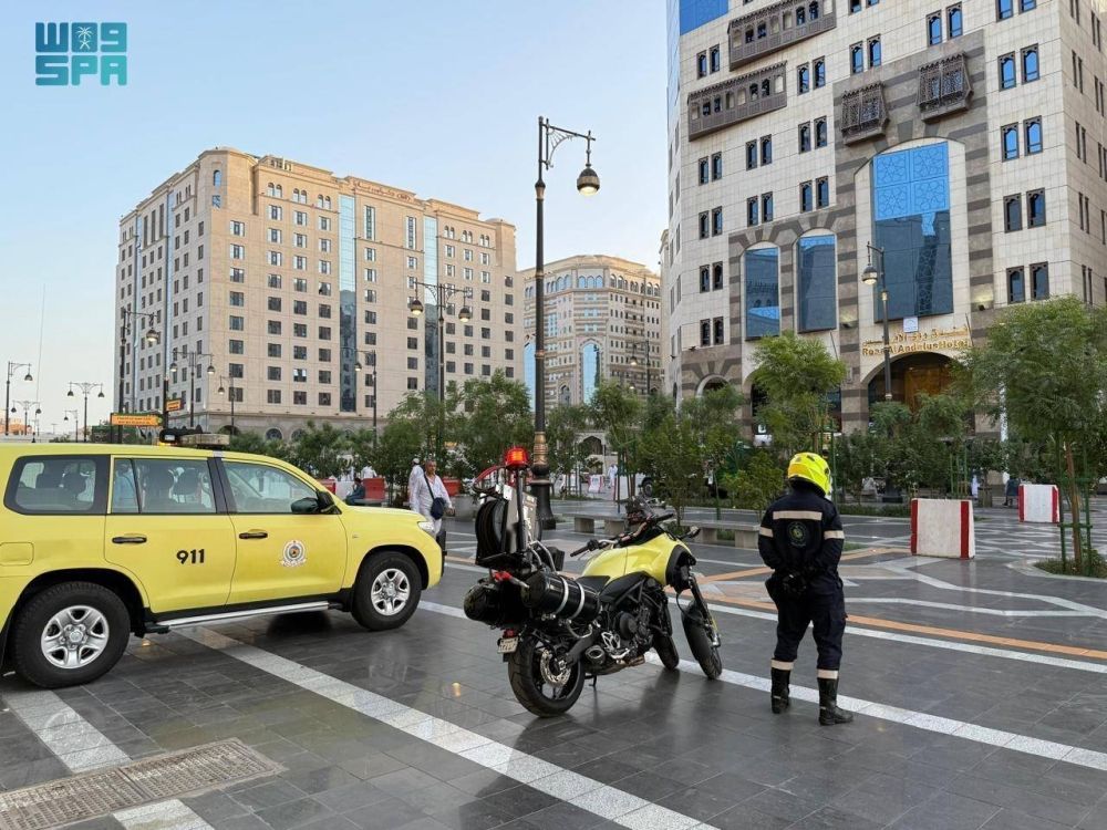 إشراف وقائي للدفاع المدني بالمدينة المنورة
