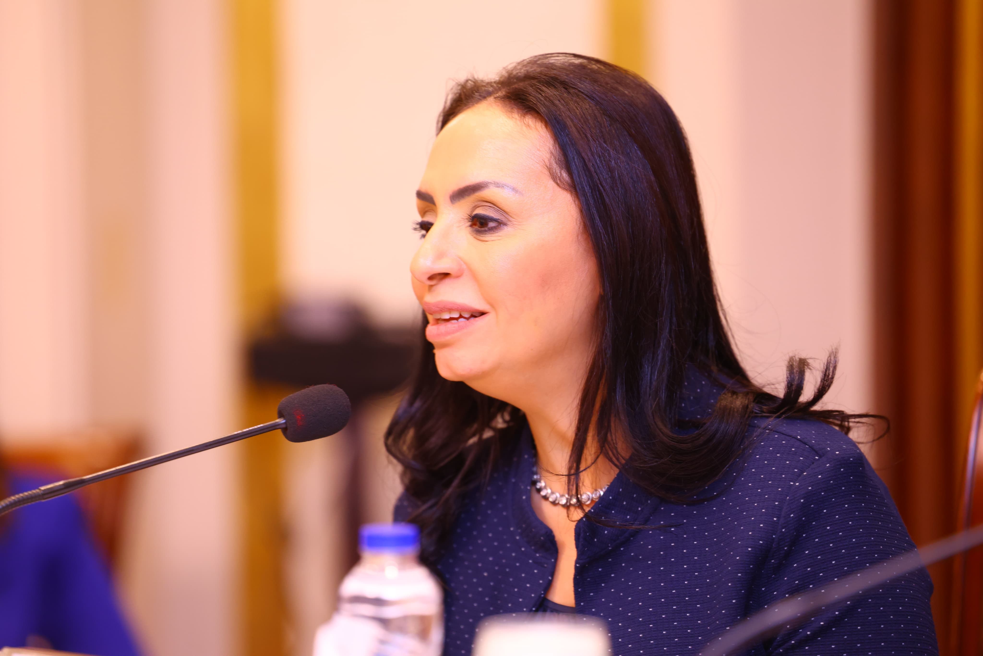 وزيرة التضامن الاجتماعى تشارك فى اجتماع لجنة المشروعات المتوسطة والصغيرة بالبرلمان