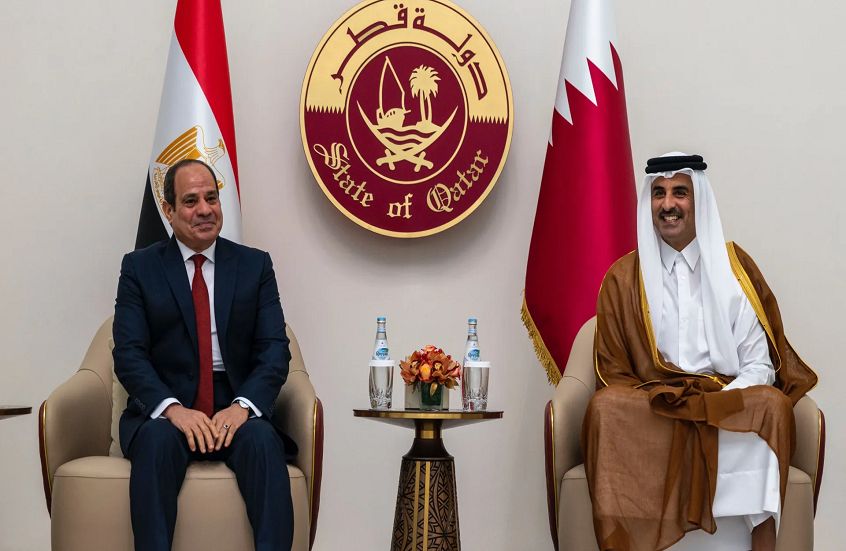 الخليج اليوم .. أمير قطر يتلقى رسالة خطية من السيسي