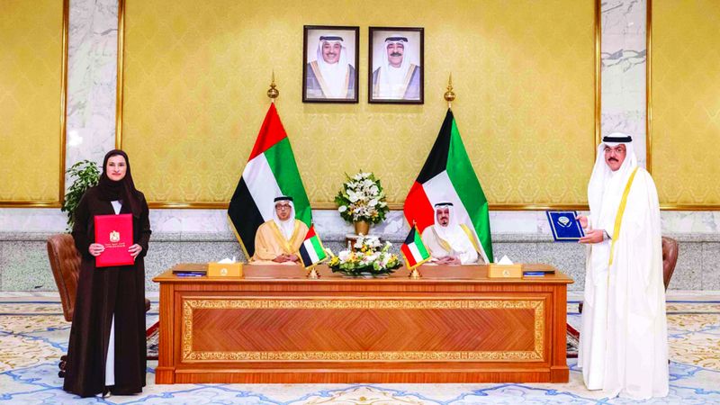 الامارات | الإمارات والكويت توقّعان اتفاقات ومذكرات تفاهم