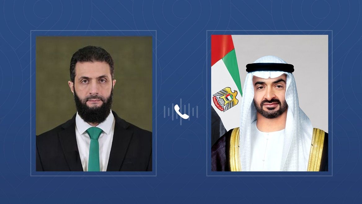 الامارات | رئيس الدولة يتلقى اتصالاً هاتفياً من الرئيس السوري