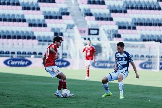 باتشوكا يتقدم على الأهلى بهدف نظيف فى الشوط الأول استعدادا لكأس العالم.. صور