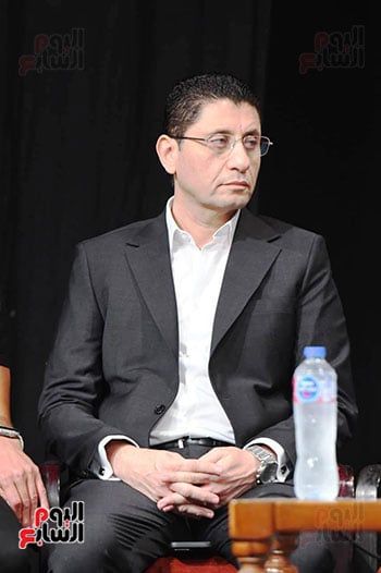 محمد شاهين وعدد من صناع مسلسل لام شمسية يحضرون ندوة المركز الكاثوليكى.. صور