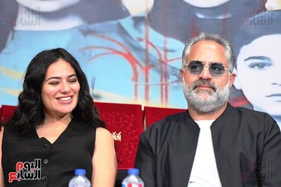 محمد شاهين وعدد من صناع مسلسل لام شمسية يحضرون ندوة المركز الكاثوليكى.. صور