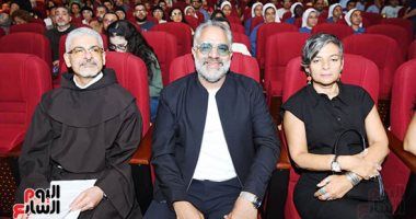 محمد شاهين وعدد من صناع مسلسل لام شمسية يحضرون ندوة المركز الكاثوليكى.. صور
