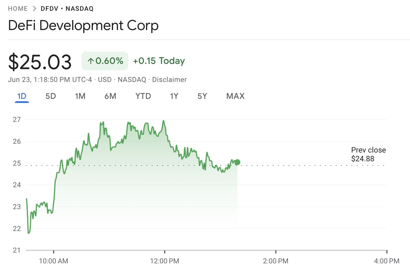 سهم DeFi Development Corp ينتقل إلى البلوكتشين عبر Kraken