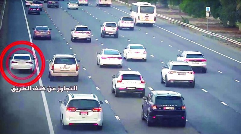 الامارات | كاميرات معززة بالذكاء الاصطناعي ترصد «السائق الخطر»