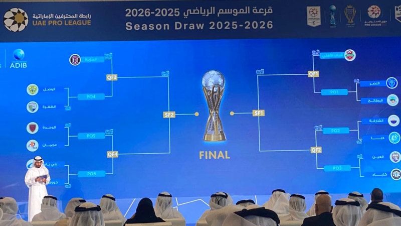 الامارات | مواجهات الدوري القوية تبدأ من الجولة الثانية.. وقرعة منفصلة لـ «الإياب»