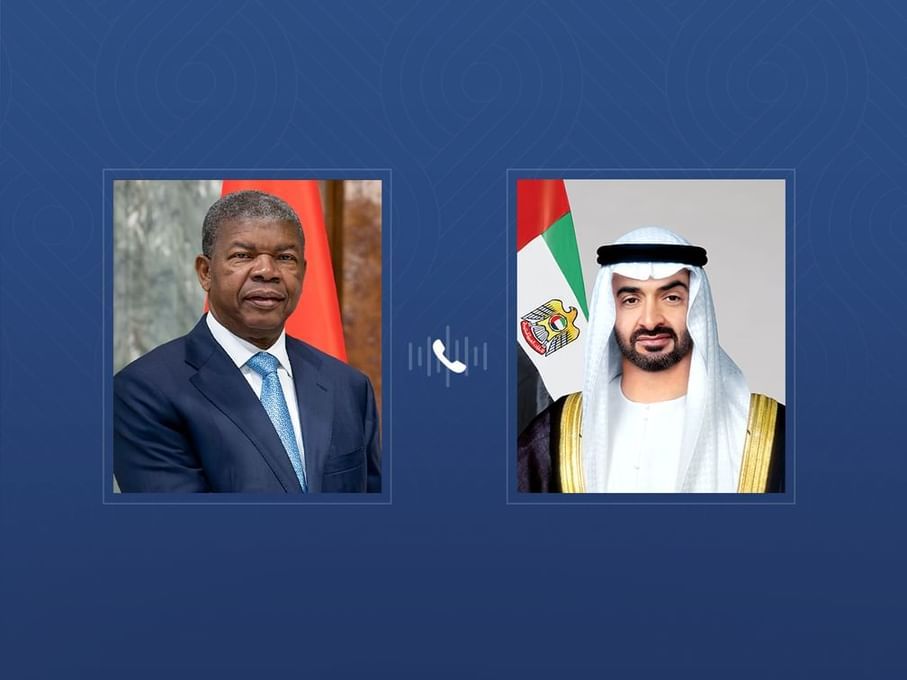 الامارات | رئيس الدولة يتلقى اتصالاً هاتفياً من رئيس أنغولا