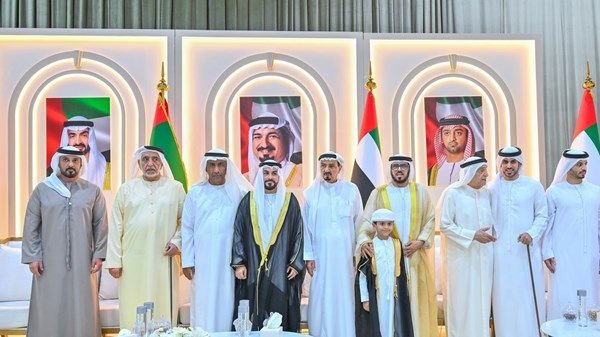 حاكم عجمان يحضر أفراح النعيمي والمسيبي