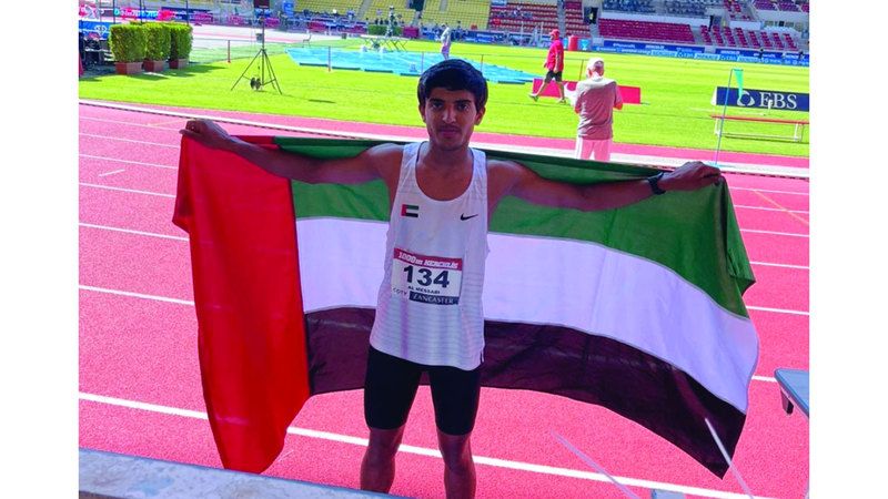 الامارات | المصعبي يتقلد ذهبية «ألعاب القوى» للشباب في موناكو