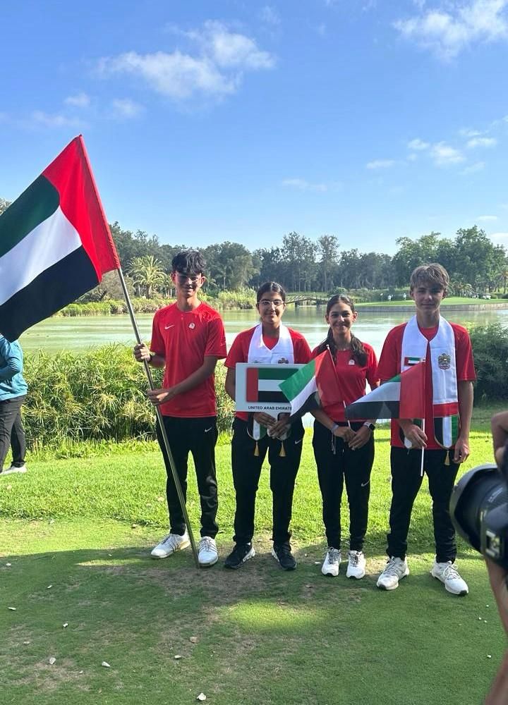 الامارات | منتخب الإمارات يحصد فضيتين في بطولة العالم لأولمبياد المدارس للغولف